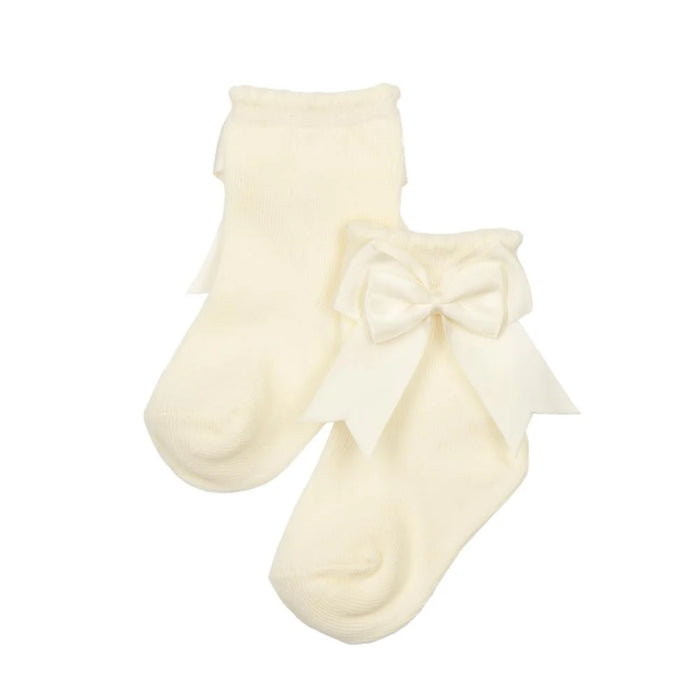 Natini - Kousen met strik - Off-White