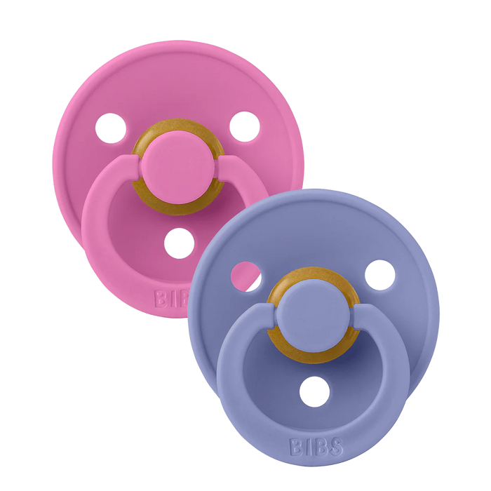 Bibs - Studio Colour Fopspenen 2 Pack - Duo Bubblegum/Peri T1