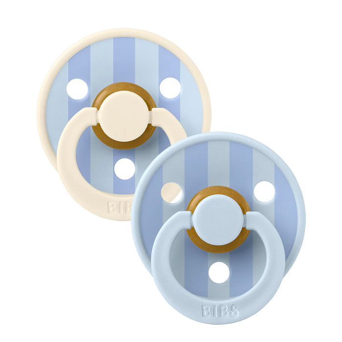 Bibs - Studio Colour Fopspenen 2 Pack - Baby Blue/Dusty Blue mix - T1