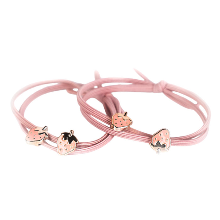 Busy Lizzie - Elastic - Strawberry - Pink (2 stuks)