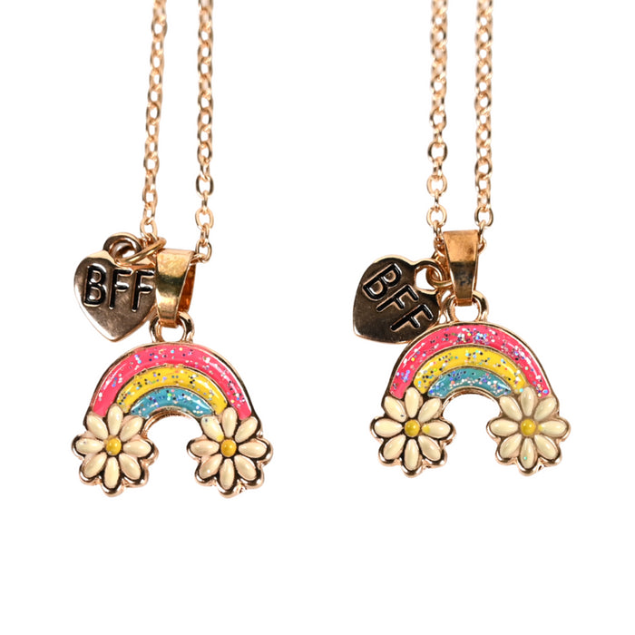 Busy Lizzie - Necklace - Best Friends - Rainbows