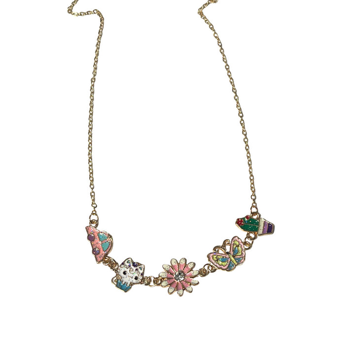 Busy Lizzie - Necklace - Charms - Flower