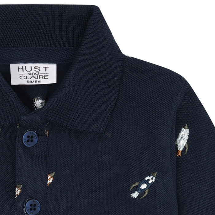 Hust and Claire - Bendy Rocket emb. - More navy