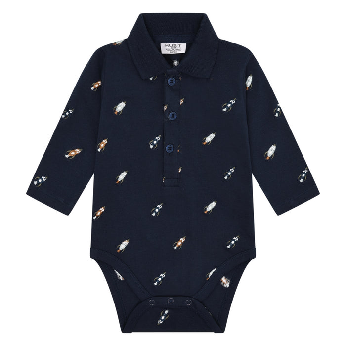 Hust and Claire - Bendy Rocket emb. - More navy