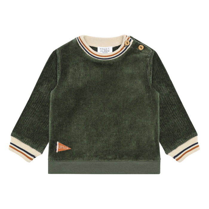 Hust and Claire - Sofus ribbed velour - Deep Ivy