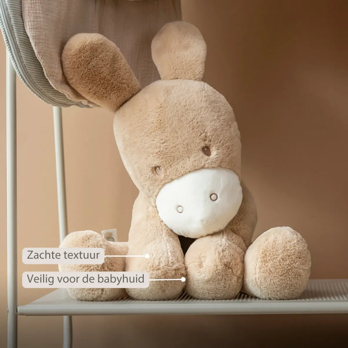 Nattou - LouLou knuffel ezel (60cm) - Karamel