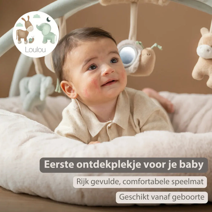 Nattou - LouLou - Speeltapijt rond poef met bogen