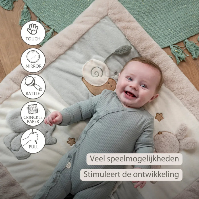 Nattou - LouLou  Speeltapijt vierkant met bogen (80x80cm)