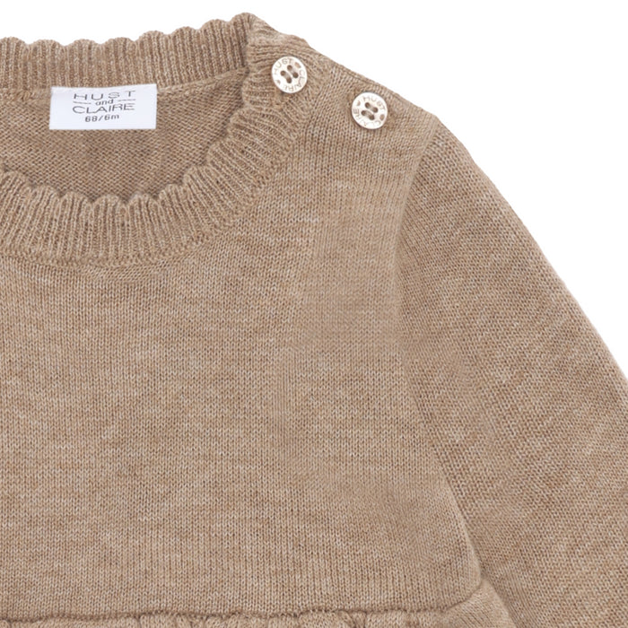 Hust and Claire - Klara flower - Biscuit