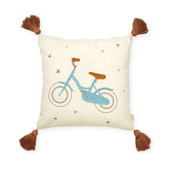 Camcam - Embroidered Cushion - OCS - Bicycle