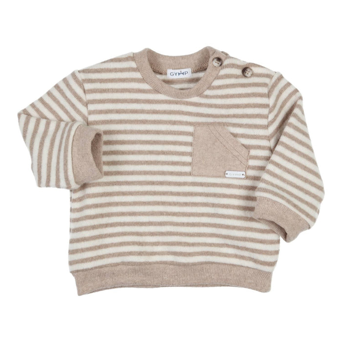 Gymp - Trui Castor - Beige gestreept