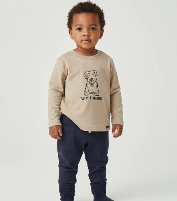 Gymp - T-shirt lange mouw Aerochine Fluffy & Fearless - Beige