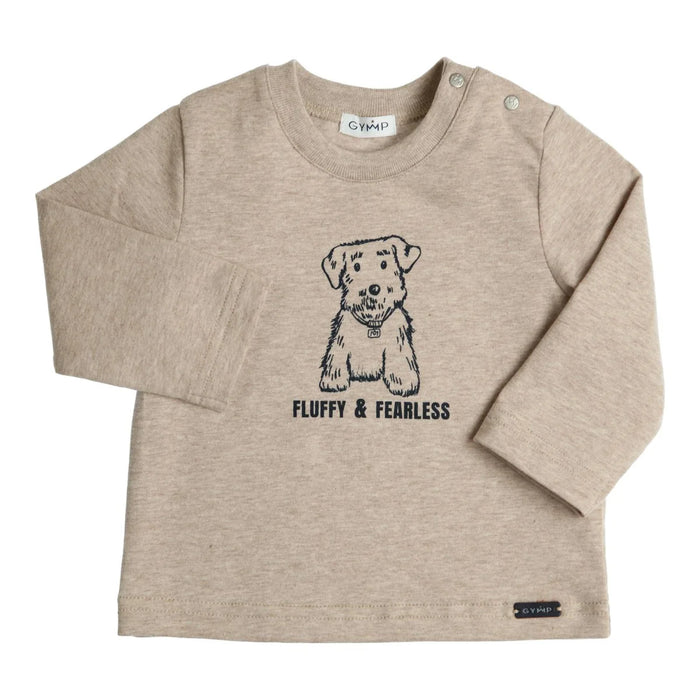 Gymp - T-shirt lange mouw Aerochine Fluffy & Fearless - Beige
