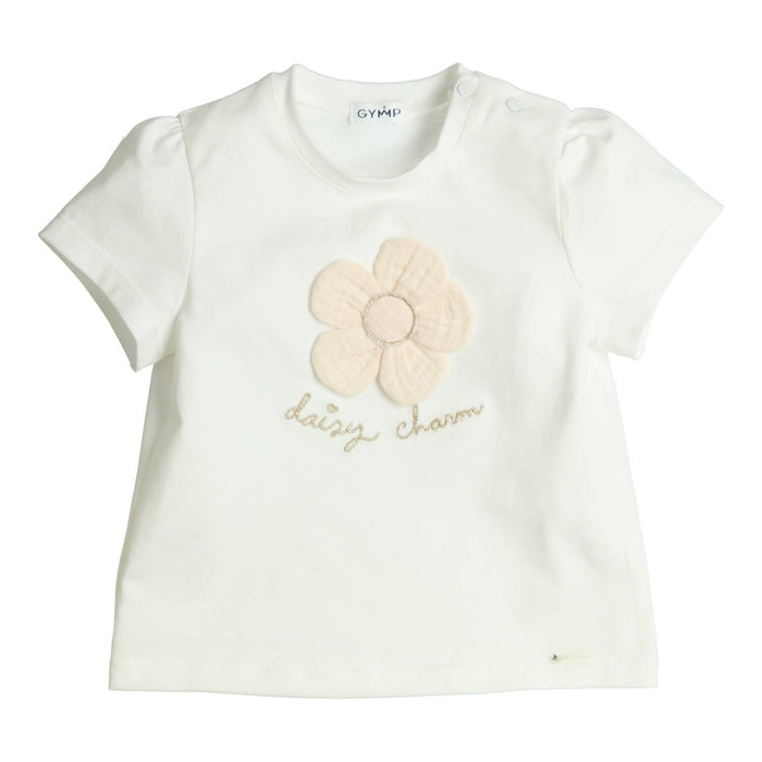 Gymp - T-shirt Daisy Charm - Off-white - beige