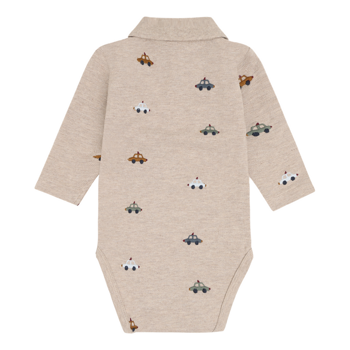 Hust and Claire - Polo body Bendy Police emb. - Beige Melange