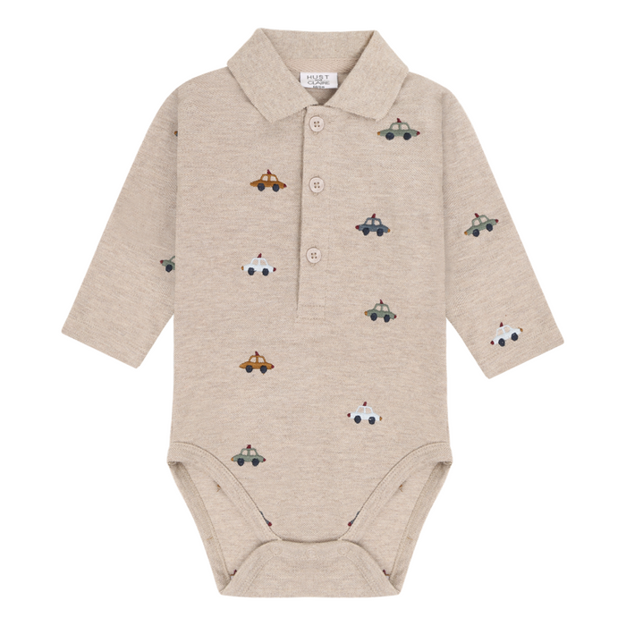 Hust and Claire - Polo body Bendy Police emb. - Beige Melange