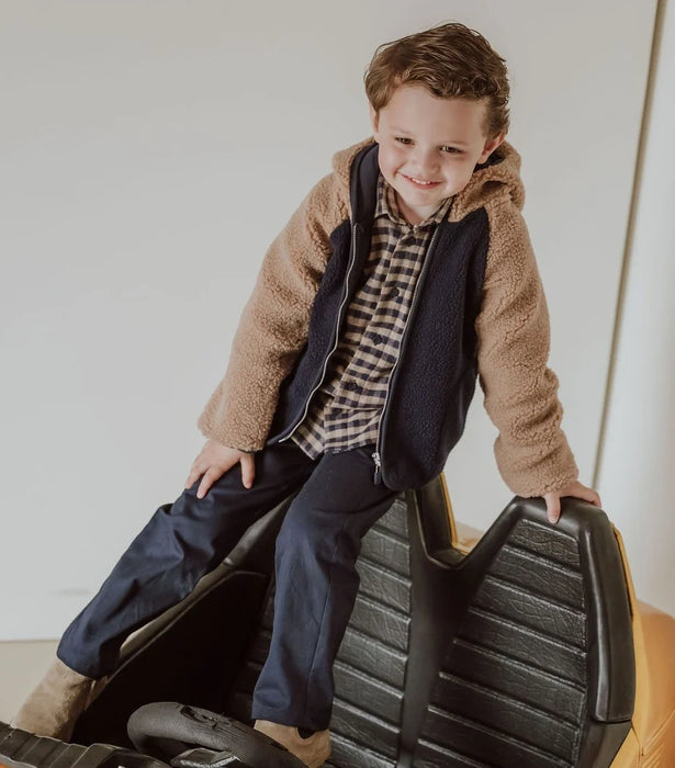 Gymp - Hemd Harley - Navy/Beige