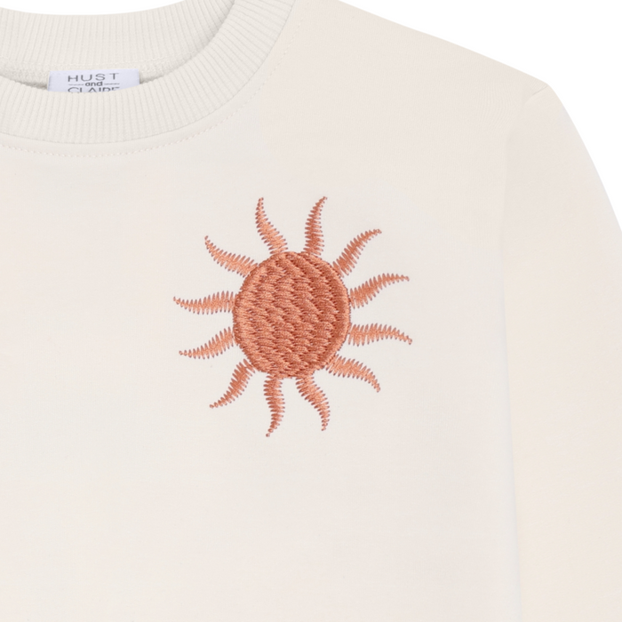Hust & Claire - Sweater Palms - Sandshell