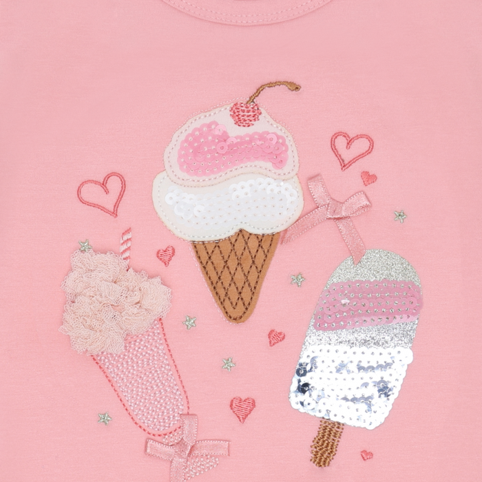 Hust and Claire - T-shirt ice-cream - Pink