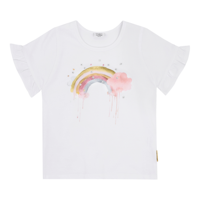Hust and Claire - Short met streepjes - Rainbow