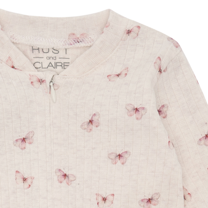 Hust and Claire - Babypakje Vlinders met rits