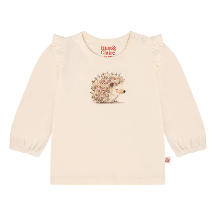 Hust and Claire - T-shirt met lange mouwen Britt Mouse - Off White