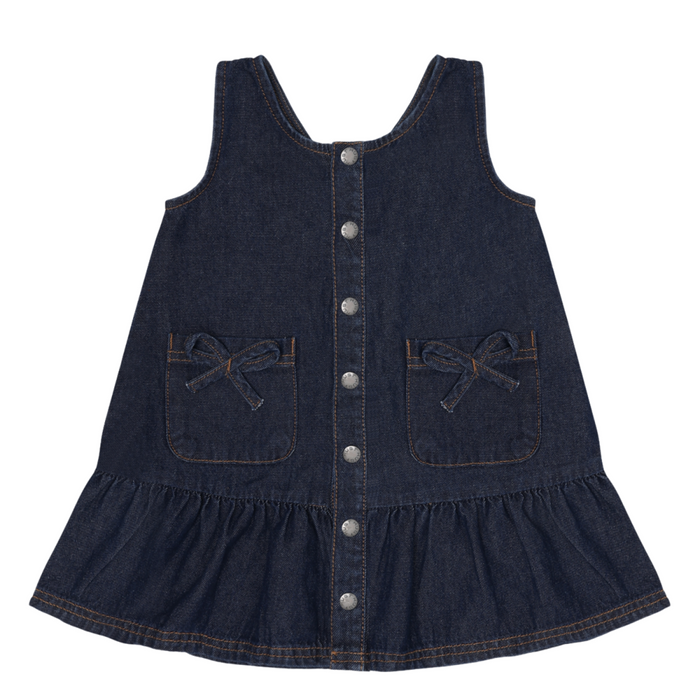 Hust and Claire - Jeanskleedje Karoline Denim- Dark blue denim