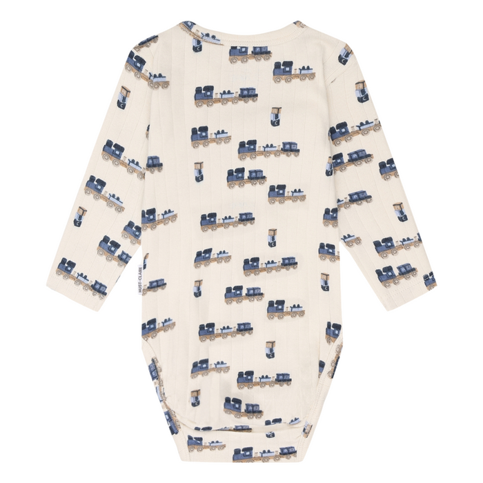 Hust and Claire - Body met lange mouwen Bam Rib Train - Off White