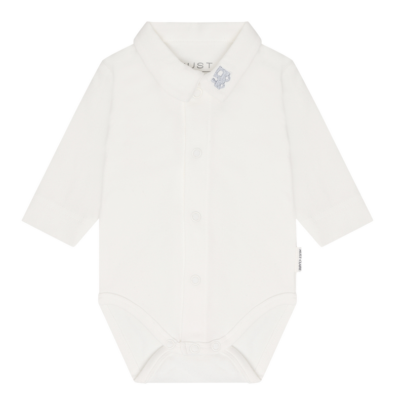 Hust and Claire - Body met lange mouwen Baba Collar - Ivory