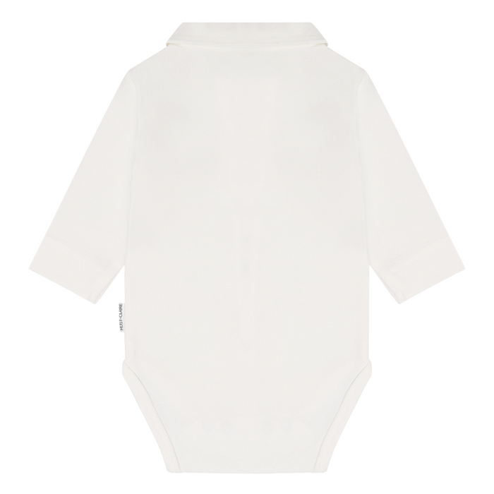 Hust and Claire - Body met lange mouwen Baba Collar - Ivory