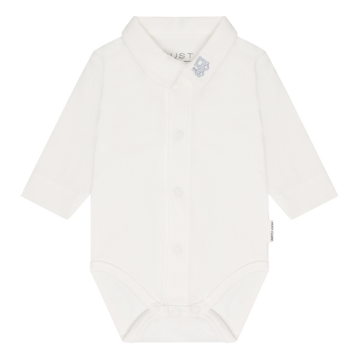 Hust and Claire - Body met lange mouwen Baba Collar - Ivory