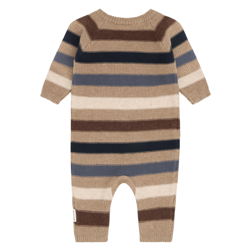 Hust and Claire - Babypakje zonder voetjes Mill Stripe - Biscuit