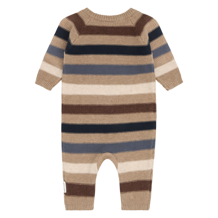 Hust and Claire - Babypakje zonder voetjes Mill Stripe - Biscuit
