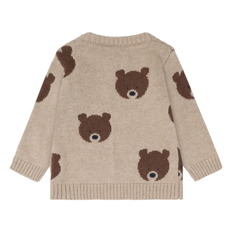 Hust and Claire - Sweater Pilou Bear - Beige Melange
