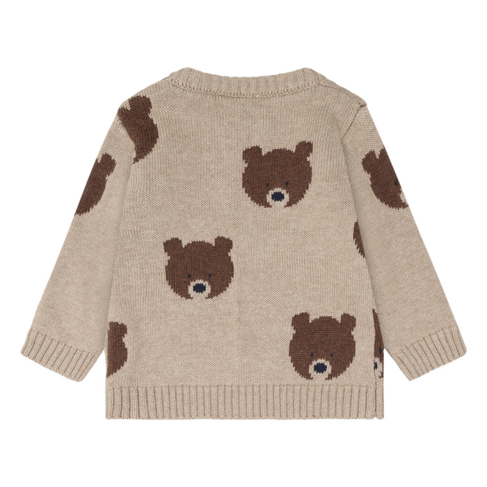 Hust and Claire - Sweater Pilou Bear - Beige Melange