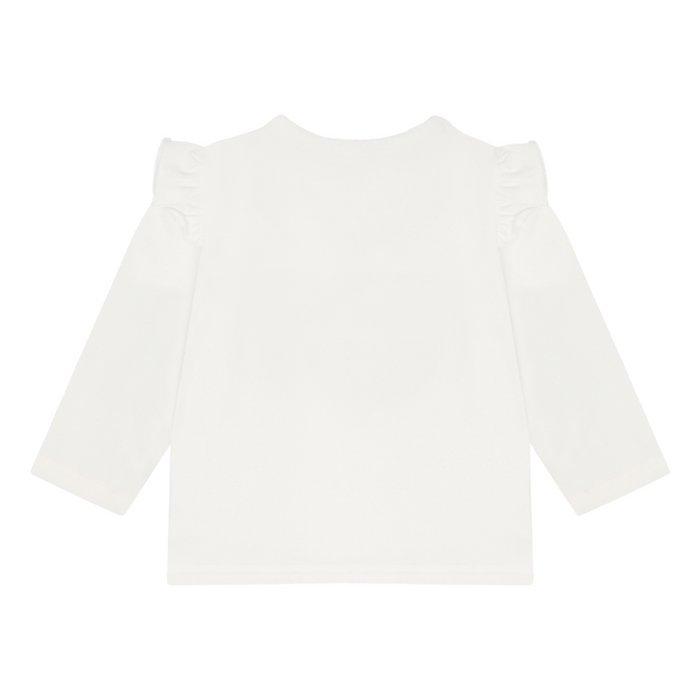 Hust and Claire - T-shirt met lange mouwen Anna heart - Ivory