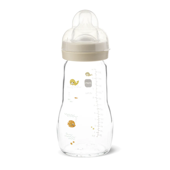MAM - Feel Good Baby Bottle Glass 260ml mat uni