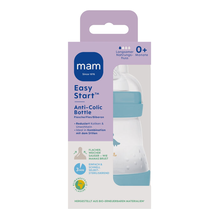 MAM - Easy Start Baby Bottle 160ml mat blue