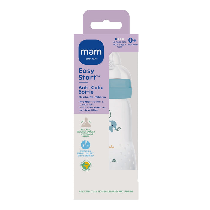 MAM - Easy Start Baby Bottle 260ml mat blue
