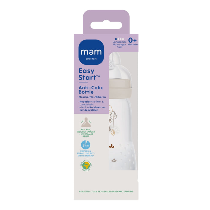 MAM - Easy Start Baby Bottle 260ml mat uni