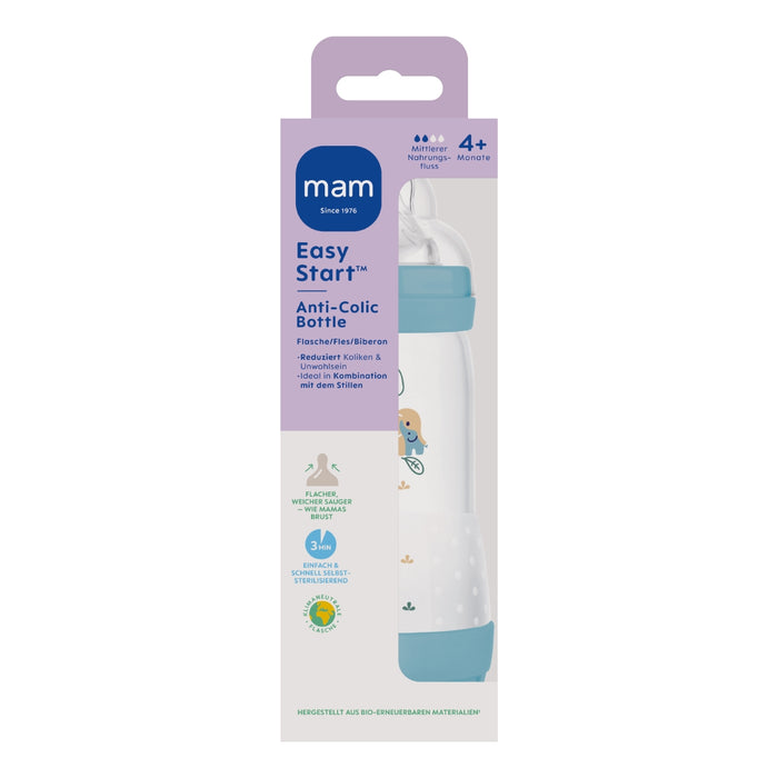 MAM - Easy Start Baby Bottle 320ml mat blue