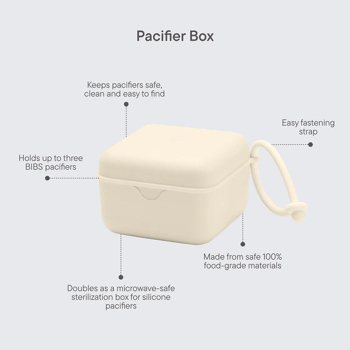 BIBS - PACIFIER BOX - vanilla