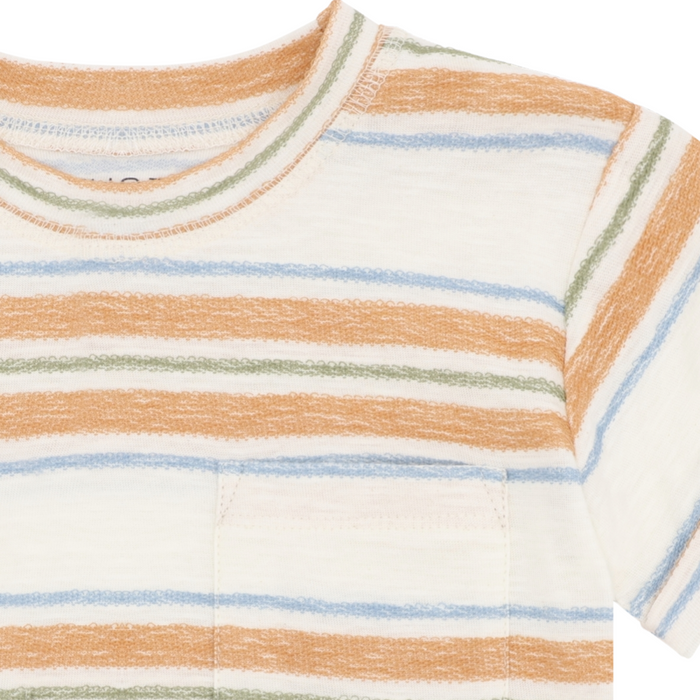 Hust and Claire - Anton T-shirt - Loop stripe - Ivory