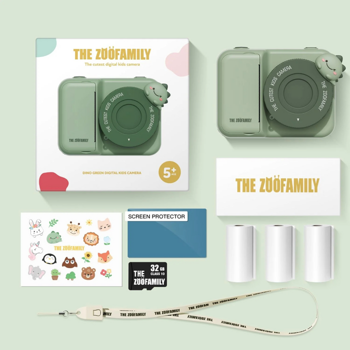 The Zoofamily - Zoo print - Dino green