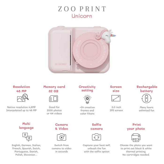 The Zoofamily - Zoo print - Unicorn