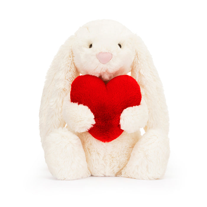 Jellycat - Bashful Red Love Heart Bunny Original