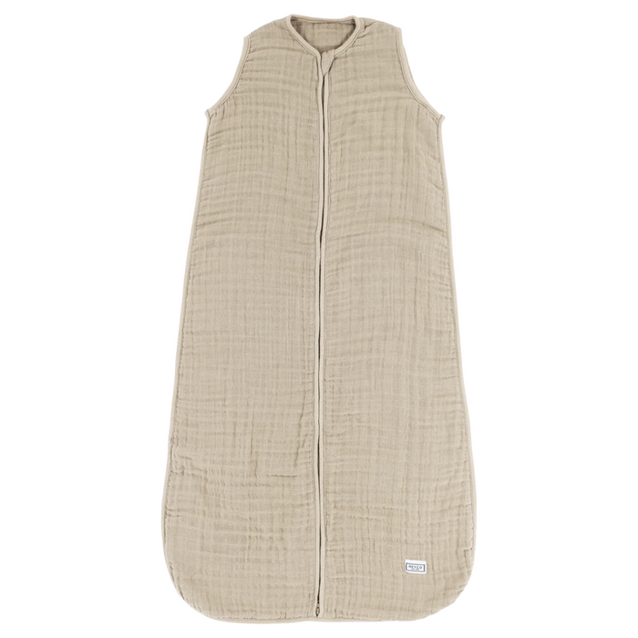 Meyco - Zomerslaapzak ongevoerd pre-washed hydrofiel 90 cm- Sand (TOG 0.5)