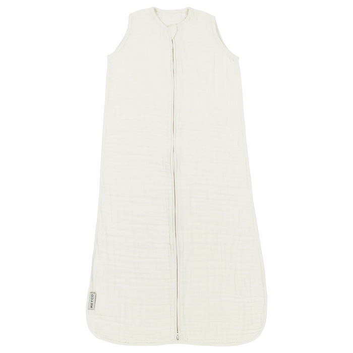 Meyco - Zomerslaapzak ongevoerd pre-washed hydrofiel 90 cm - Offwhite (TOG 0.5)