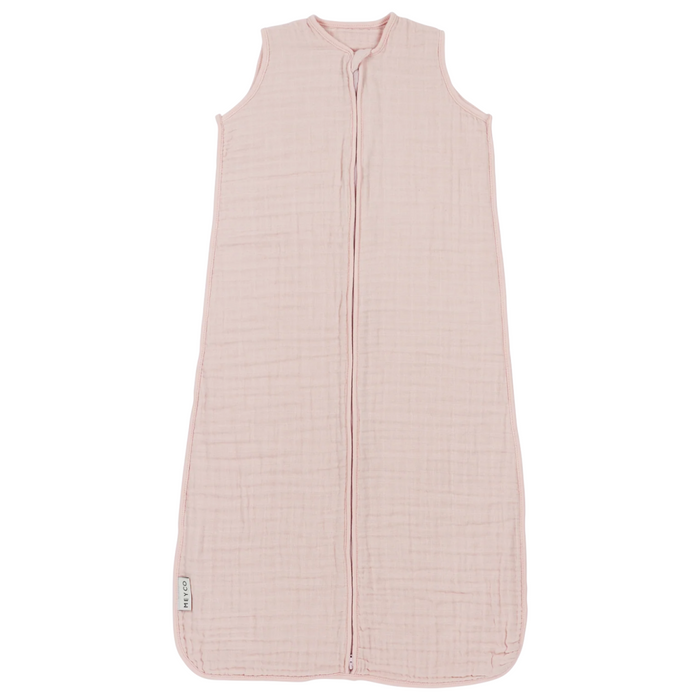 Meyco - Zomerslaapzak ongevoerd pre-washed hydrofiel 90 cm- Soft Pink (TOG 0.5)