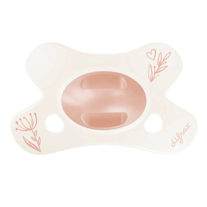Difrax - Difrax Fopspeen Natural - Little Venture - Dusty Pink Heart